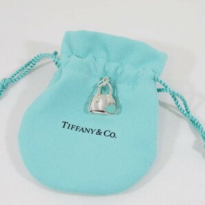 ◆TIFFANY＆Co. ティファニー ハンドバッグ チャーム ペンダント SV925 シルバー ハート ティファニーブルー Ref.60132995の画像9