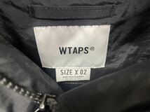 WTAPS ダブルタップス 今季 ナイロン アノラック ジャケット 黒 サイズ02 Mサイズ　232WVDT-JKM03の新品未着用_画像3