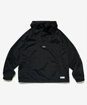 WTAPS ダブルタップス 今季 ナイロン アノラック ジャケット 黒 サイズ02 Mサイズ　232WVDT-JKM03の新品未着用_画像1