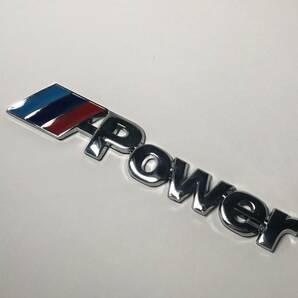 BMW M power エンブレム 銀色の画像3