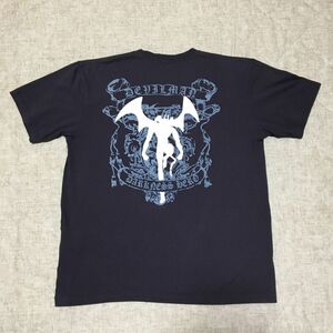 DEVILMAN デビルマン 両面 プリント Tシャツ 永井豪 GO NAGAI ダイナミック・プロダクション　アニメT 