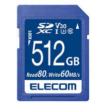 SDXCメモリカード 512GB データ復旧付 UHS-I・UHSスピードクラスClass3・ビデオスピードクラスV30に対応: MF-FS512GU13V3R_画像1