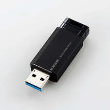 外付けポータブルSSD 250GB USB3.2(Gen2)対応 読み込み最大500MB/s キャップを紛失する心配がないノック式: ESD-EPK0250GBK_画像2