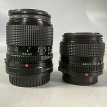 B2-126 Cannon キャノン フィルムカメラ 望遠レンズ 85mm 24mm kenko MC プロテクター 他_画像6