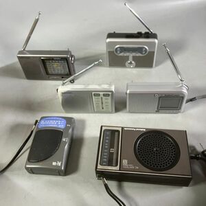 B2-251 ポケットラジオ６点まとめ 動作品 AudioTechnica オーディオテクニカ National Panasonic ナショナル R-143