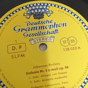 独DGG 138032 マルケヴィッチ ブラームス 交響曲第4番 フラット盤 RED-STEREOジャケットの画像2