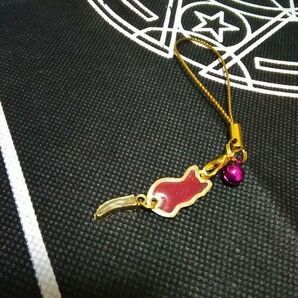 恋愛運 恋愛成就 ユラユラしっぽのピンクのねこちゃん ストラップ