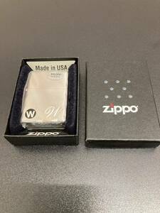 ZIPPO ジッポー ライター 喫煙具 Zippo ジッポ シルバー/Wロゴ　火花確認済