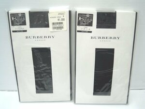 BURBERRY バーバリー スーパーソフトタッチ 60デニール ストッキング M~L ブラック 黒／Ｍ～Ｌダークカルグレイ
