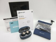 〇AVIOT アビオット Bluetooth 完全ワイヤレスイヤホン フル ワイヤレス イヤホン TE-D01k ネイビー 紺 青 動作確認済_画像1