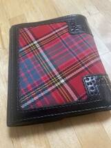 Vivienne Westwood Vintage レッドマック 財布 エナメルオーブボタン　ヴィヴィアン・ウエストウッド　タータン tartan wallet_画像3