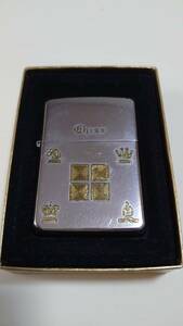 超貴重 初年度生産 限定 中古使用品 H-02 ZIPPO Armor(アーマー) CHESS No. 0330 (2002)