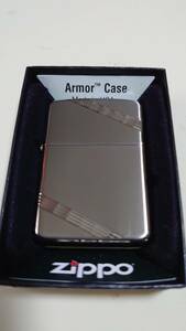 新品未使用品 ZIPPO Armor(アーマー) DIAGONAL LINE (両面加工) (2011)