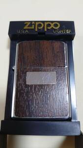 中古使用品 ビンテージ ZIPPO WOOD PANEL (両面加工) (1979)