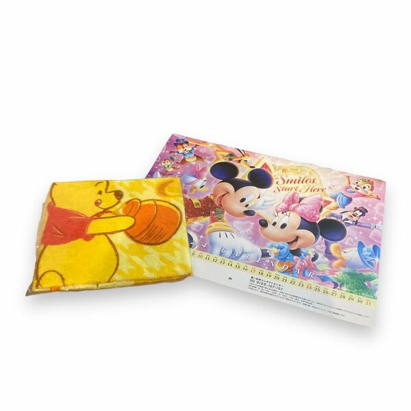 K135【新品】 Disney 非売品 セット ハンドタオル カレンダー2024 第一生命