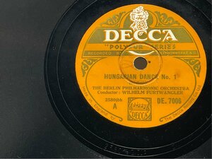 SP record 10inch britain DECCA DE.7006bla-ms Hungary dance music no. 1 / 3 number full tovengla- washing settled 