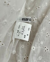 ☆【CLEF DE SOL】キャミソール 重ね着 刺繍 レース 透け ボタン レディース Lサイズ☆_画像10
