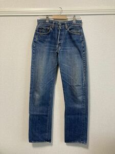 状態◎ 60s Levis リーバイス 501 BIGE デニムパンツ 初期 Vステッチ ボタン裏6 ビンテージ W31位☆70s 50s 505 66前期 赤耳 XX 大戦