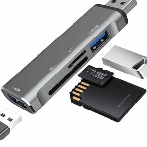 ●送料無料● USB SDカードリーダー ハブ多機能双方向高速データ転送