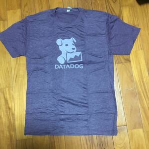 新品未使用　DATA DOG データドッグ　半袖Tシャツ 紫　メンズ　サイズM 綿Tシャツ 
