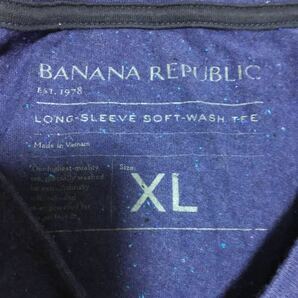 BANANA REPUBLIC バナナリパブリック 長袖Tシャツ ロンT 長袖 Tシャツ ネイビー メンズ サイズXLの画像2