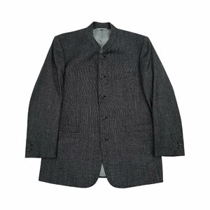 LANVIN COLLECTION ランバン スタンドカラー ジャケット ウール M-Lサイズ程度/ダークグレー系/メンズ 高島屋 London CORNER/マオカラー