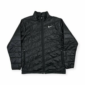 NIKE GOLF ナイキゴルフ 斜めステッチ フルジップ 中綿 ジャケット ジャンパー Lサイズ / 黒 ブラック メンズ スポーツ