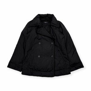 yoshie inaba ヨシエイナバ ダブル デザイン 水鳥羽毛 ダウンコート ダウンジャケット サイズ9/ブラック 黒/レディース ビギ