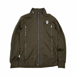 G-STAR RAW ジースター フルジップ ライトジャケット ブルゾン ミリタリー ライダース L/カーキ/ジースターインターナショナル