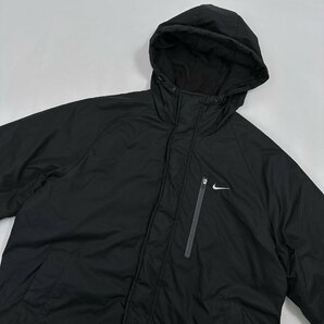 NIKE ナイキ CLIMA-FIT 中綿 ベンチコート ロングコート L /黒/ブラック/メンズ/スポーツ/着丈約100の画像2