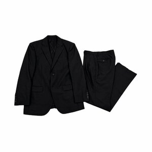上下◆gotairiku 五大陸 シャドーストライプ セットアップ スーツ テーラードジャケット スラックス Lサイズ程度/ブラック 黒/メンズ