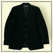 ISSEY MIYAKE MEN イッセイミヤケ ウール テーラードジャケット サイズ2/ブラック 黒/メンズ 日本製 モード_画像1