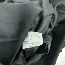 ISSEY MIYAKE MEN イッセイミヤケ ウール テーラードジャケット サイズ2/ブラック 黒/メンズ 日本製 モード_画像6