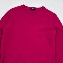 カシミヤ100%◆UNIQLO ユニクロ ニット セーター XL/大きいサイズ/赤紫系/レディース/カシミア m-98_画像2