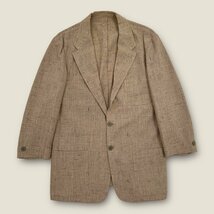 美品◆RING JACKET リングヂャケット grad all over リネン&シルク混 サマー テーラードジャケット M /メンズ/日本製/ベージュ系/春夏_画像1