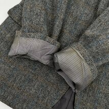 上質◆Ede and Ravenscroft イードアンドレベンスクロフト × Harris Tweed ハリスツイード ウール テーラードジャケット くるみボタン/AB7_画像4