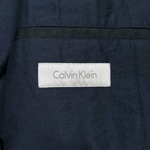 春夏物◆Calvin Klein カルバンクライン 本切羽 リヨセル&ナイロン 薄手 ライト テーラードジャケット M/オンワード樫山代理/紺/ネイビー_画像5