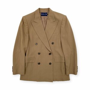 RALPH LAUREN ラルフローレン ダブル テーラードジャケット サイズ 11 / キャメルベージュ系 レディース