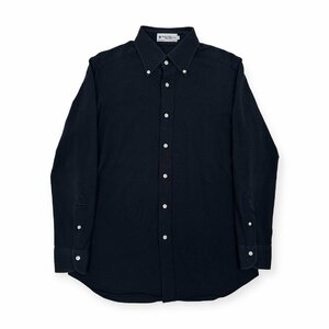 Maker's Shirt 鎌倉 BD ボタンダウン 鹿の子 長袖シャツ サイズ L/ネイビー ブラック系