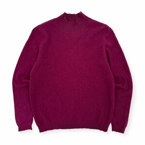 カシミヤ100%◆CASHMERE ハイネック 長袖 ニットセーター M / 赤紫 カシミア レディース