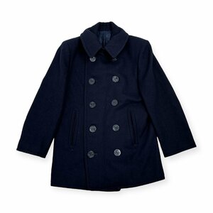 80s◆RALPH LAUREN ラルフローレン ウール Pコート ピーコート ダブル ジャケット サイズ 7/ネイビー系 レディース マリン