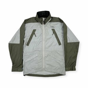 FJALL RAVEN フェールラーベン バイカラー ダブルジップ ジャケット マウンテンパーカー ブルゾン Sサイズ / メンズ フード収納 アウトドア