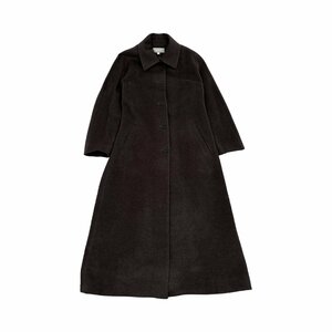 カシミヤ混◆Calvin Klein coats カルバンクライン ウール ロング ステンカラーコート サイズ7/ブラウン系/レディース オービーティー代理