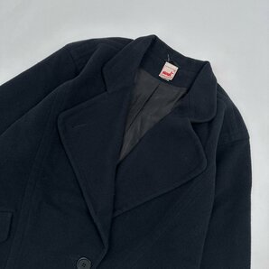 ドイツ製◆wondi ドルマン風 デザイン ウール ショート丈 コート ジャケット サイズ 34 / ネイビー レディース ビンテージの画像2