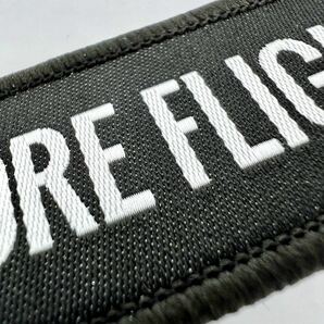 『REMOVE BEFORE FLIGHT』織り込み 黒 フライトタグ キーリングの画像4