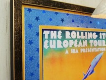 ローリングストーンズ/European Tour 1970/ライブポスターの額装品/Rolling Stones/ストーンズ/Vintage Rock/Stones Gumbo/ロックアート_画像2