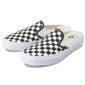 バンズ 23.5cm クラシック スリッポン ミュール VANS ブラック ホワイト チェッカーボード Classic Slip-On M ヴァンズ チェックの画像1