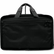 【美品 大容量】TUMI トゥミ 2way ビジネスバッグ ブリーフケース ショルダー キャンバス レザー ブラック 黒 拡張機能 A4 肩掛けメンズ_画像4