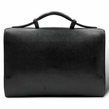 1円〜【廃盤 入手困難品】DELVAUX デルヴォー ブリーフケース ビジネスバッグ フラップ 金具 レザー 本革 ブラック 黒 2層式 自立 メンズ_画像4