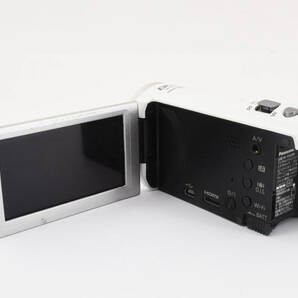 ★外観美品★パナソニック PANASONIC HC-V520M ホワイト デジタルハイビジョンビデオカメラ L610#2483の画像7